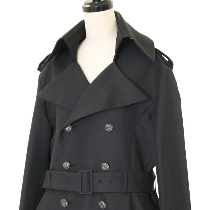 未使用　リヴィエラミラノ ベルテッド パッカブルコート 48 ブラック 未使用 リヴィエラミラノ ベルテッド パッカブルコート 48