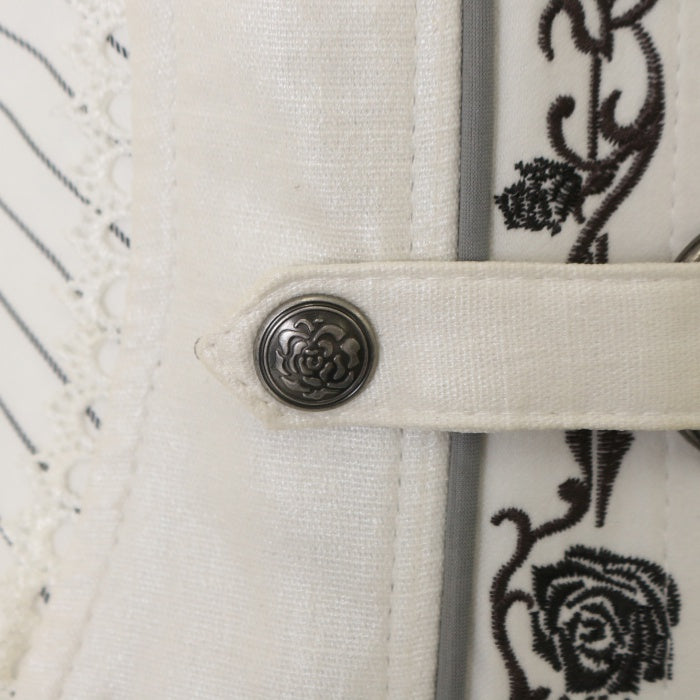 USED】ANGELO 薔薇刺繍ストライプコルセットスカート | Ozz On