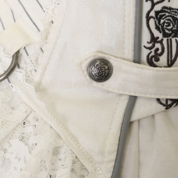 USED】ANGELO 薔薇刺繍ストライプコルセットスカート | Ozz On