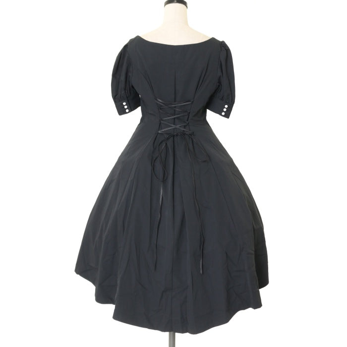 新品未使用　ATELIER BOZ クラリッサワンピース　黒×白 w-99134-00.jpg?v=1705892169