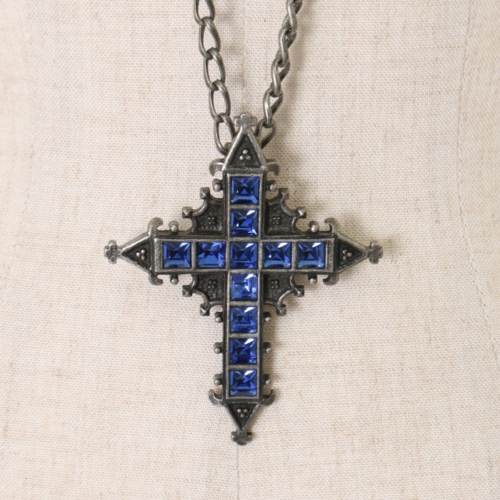 USED】ブルージュエル十字架ペンダント | Moi-même-Moitié Wunderwelt