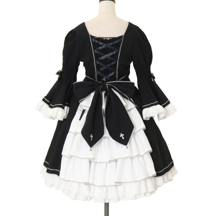 USED】乙女の祈りシスターワンピースSet（黒×白） | metamorphose