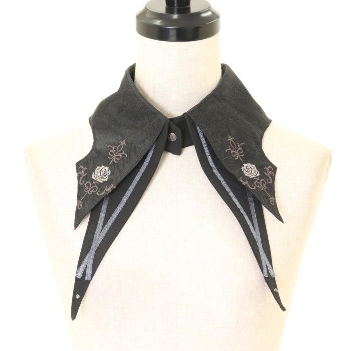 USED】ONESTE バラ刺繍コウモリ付け襟 | Ozz On Wunderwelt Online