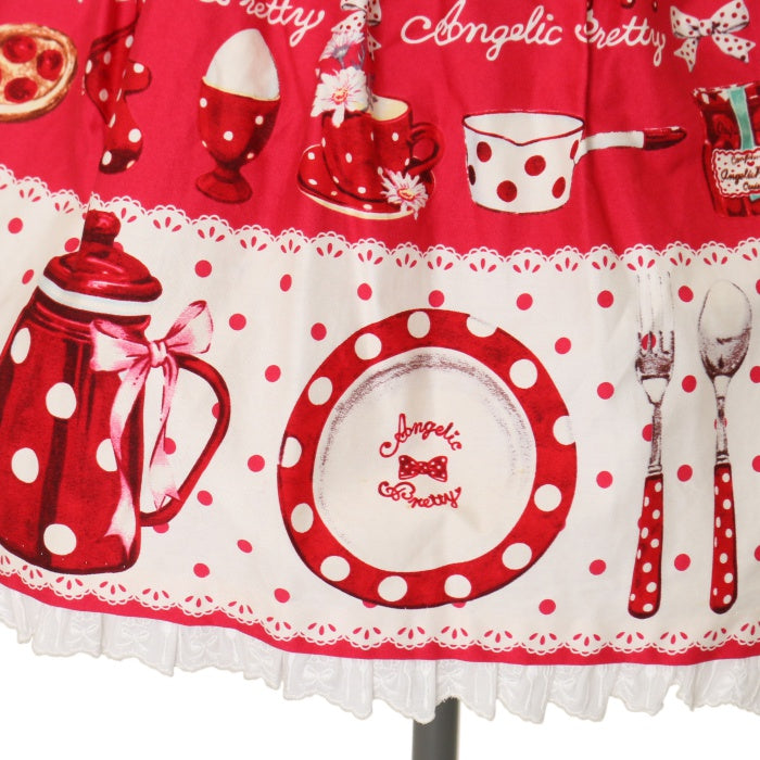 USED】French Cafe胸リボンジャンパースカート | Angelic Pretty