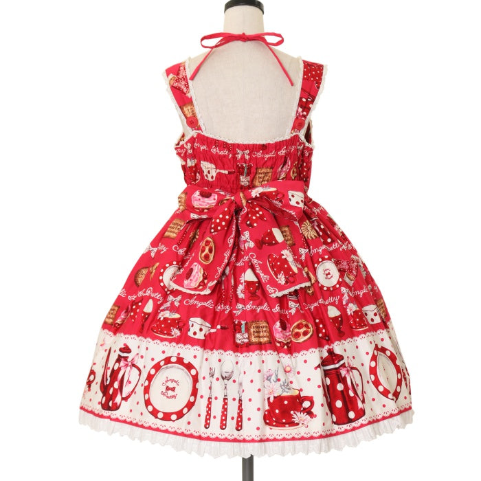 USED】French Cafe胸リボンジャンパースカート | Angelic Pretty