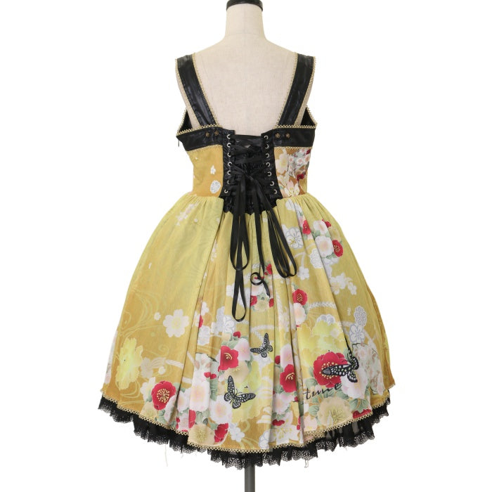 トリプルフォーチュン　triple fortune　ジャンパースカート Triple*fortune】ヴィクトリアローズジャンパースカート(リボン