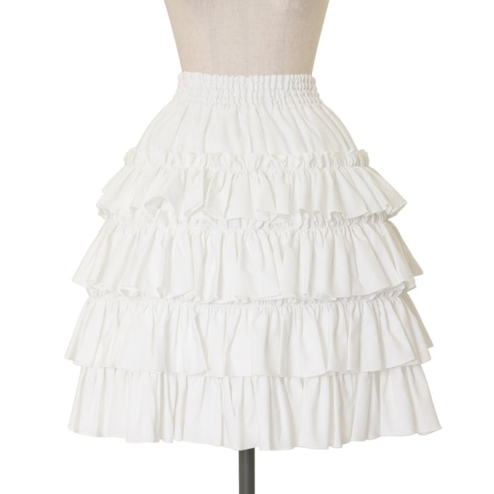 USED】セレナイトストライプミニスカート（ストライプボルドー×白