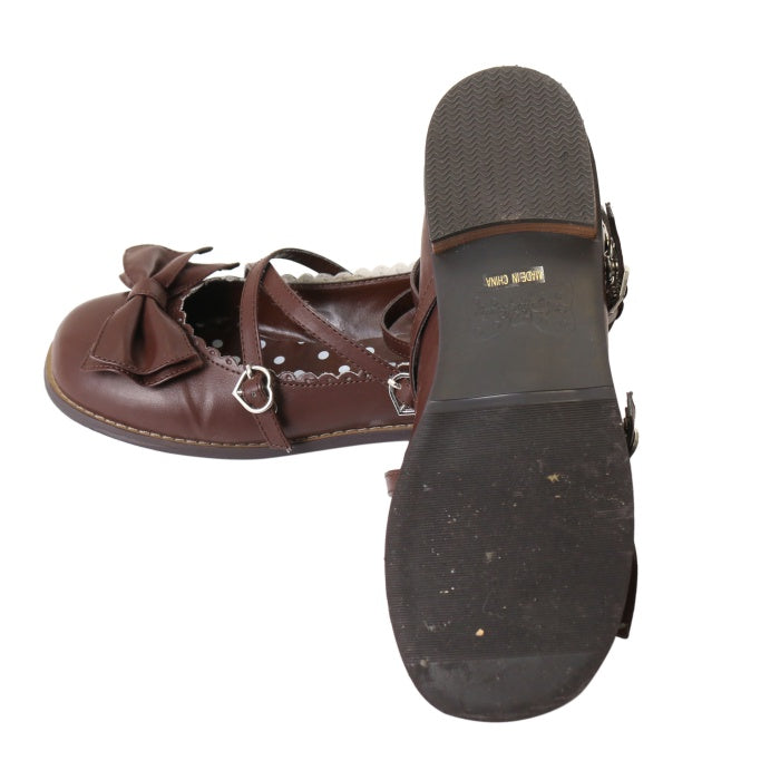 【新品未使用品】Tea Party Shoes♡サックス♡Lサイズ Angelic pretty tea party shoes S ラベンダー Angelic pretty tea