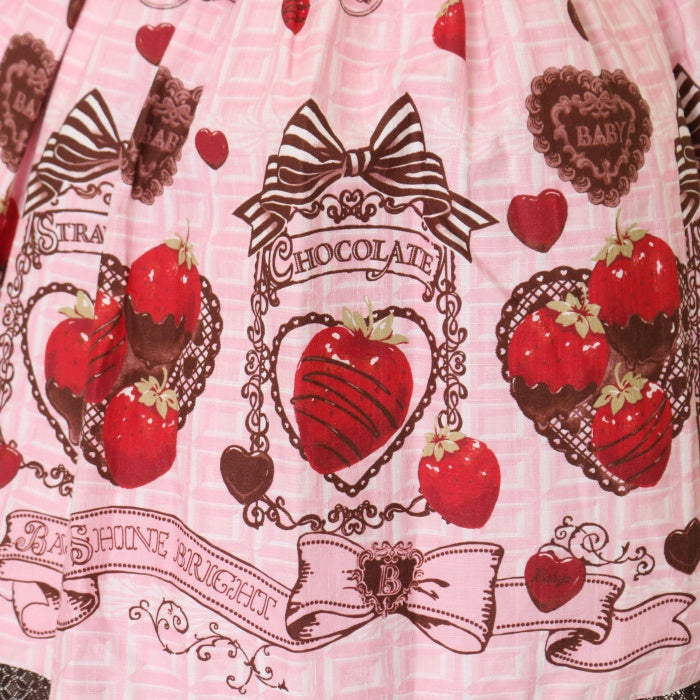 USED】Strawberry Loves Chocolate柄ジャンパースカートⅠ | BABY, THE