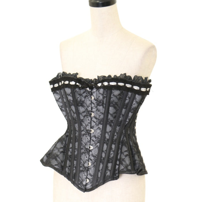 USED】ハーフカップコルセット ヴィクトリアン：シルバー | PureOne