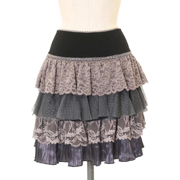 Ozz Croce ミニスカート　フレア　レイヤード　ティアード　ドラゴン Ozz Croce ミニスカート フレア レイヤード ティアード ドラゴン Croce