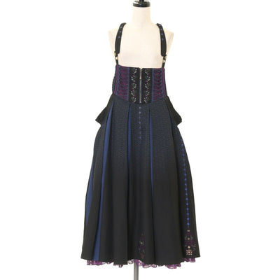 人気商品、レアなozz oneste和チャイナ風ワンピース、刺繍編みフリーサイズ