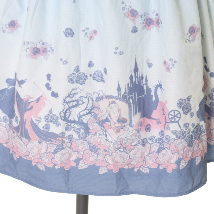 USED】【Disney/サイズ8】ローズ柄ワンピース（眠れる森の美女