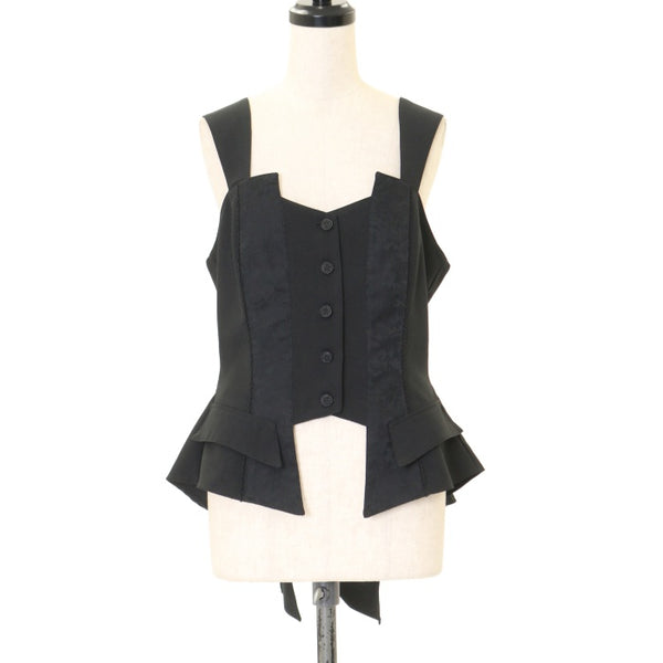 【美品】 MIHO MATSUDA ミホマツダ ベスト・ルブール ブラック USED】【Mサイズ】ベスト・ルブール | MIHO MATSUDA | ロリータ