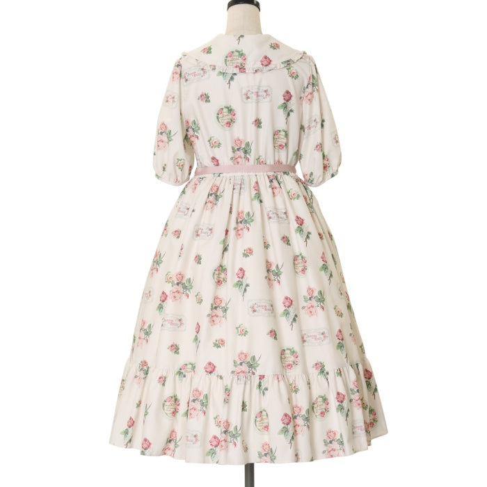 USED】【Mサイズ】Precious Rose フラットカラーワンピース | Melody