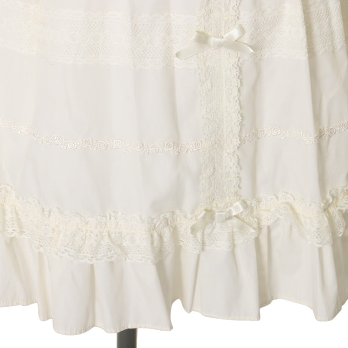 USED】【Lサイズ】大人になったアリスドレスエプロン（生成り×生成り  