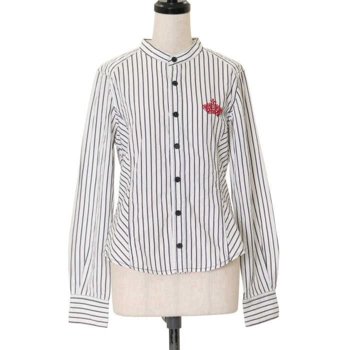 USED】ストライプ王冠刺繍シャツ | ALGONQUINS Wunderwelt Online Shop
