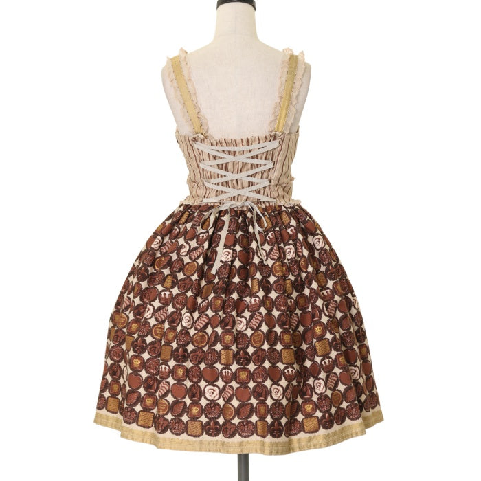 イノセントワールド★チョコレートテディベアjsk Teddy Bear Story Tiered JSK by Innocent World