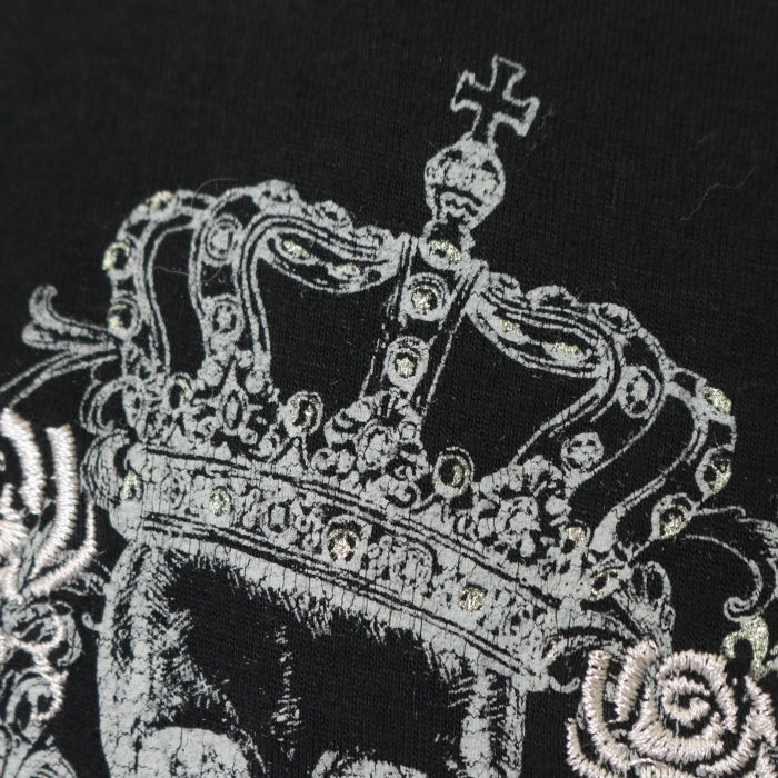 Ozz Croce カットソー OzzOn Ozz Croce 赤薔薇刺繍カットソー OzzOn