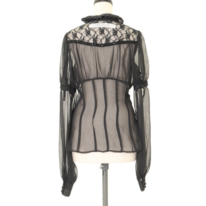 USED】【サイズ3】プリーツカラーシフォンタックブラウス | alice auaa