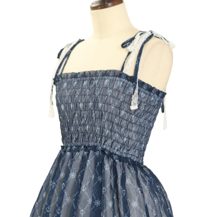 USED】【Disney/サイズ2】マリン2WAYミディワンピース（ミッキー