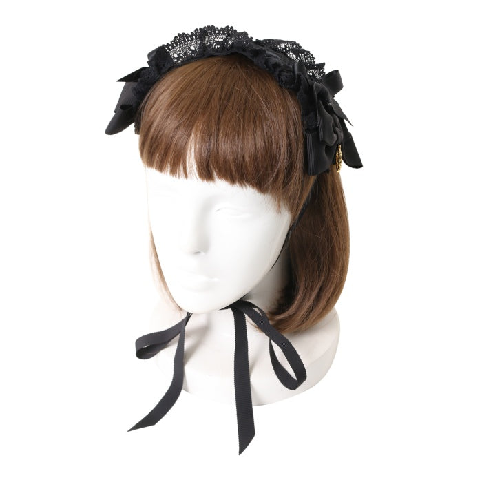 BABY プリンセスドロップヘッドドレス 黒白　未使用　ロリィタ　タグ付き Baby /プリンセスドロップヘッドドレス(黒白) - メルカリ