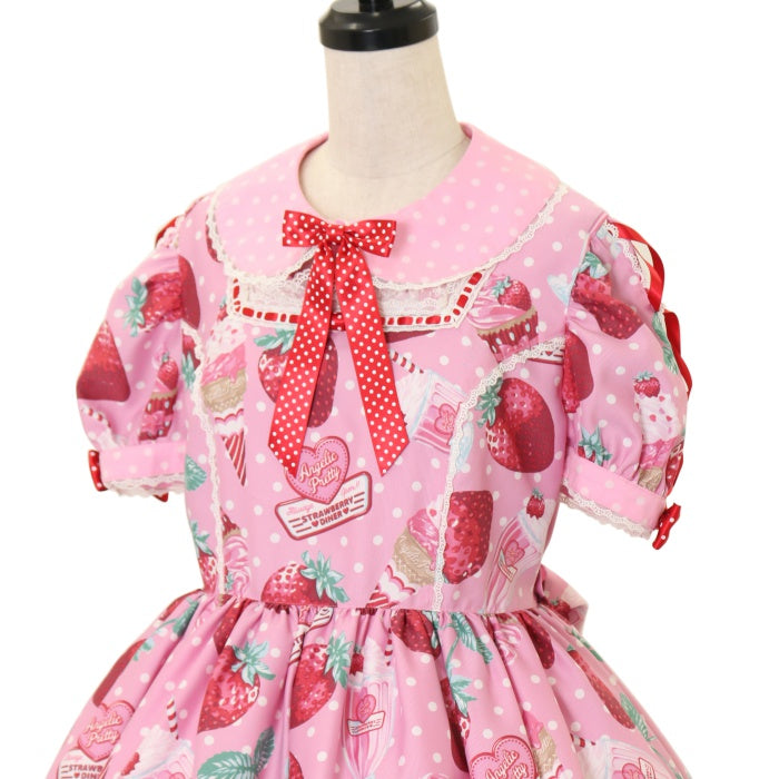 USED】Fresh Strawberry Diner ワンピース | Angelic Pretty