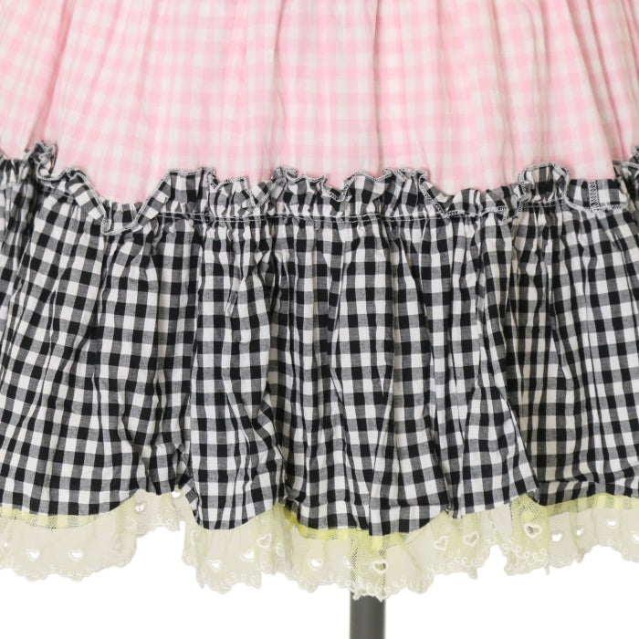 アンジェリックプリティ 夢色ギンガム ジャンパースカート USED】夢色ギンガムジャンパースカート | Angelic Pretty