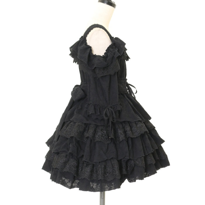 USED】【Vallée lys】Precious Embroidered Lace Mini Dress | ATELIER