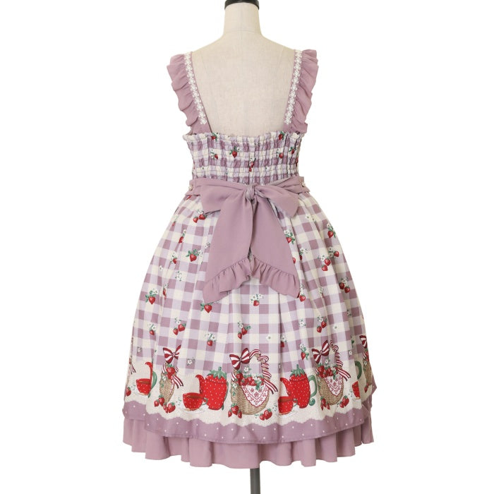 USED】【Mサイズ】ベリーズピクニックジャンスカ | axes femme