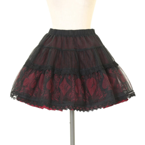 USED】トランプチュールスカート（Black×Red） | PUTUMAYO Wunderwelt