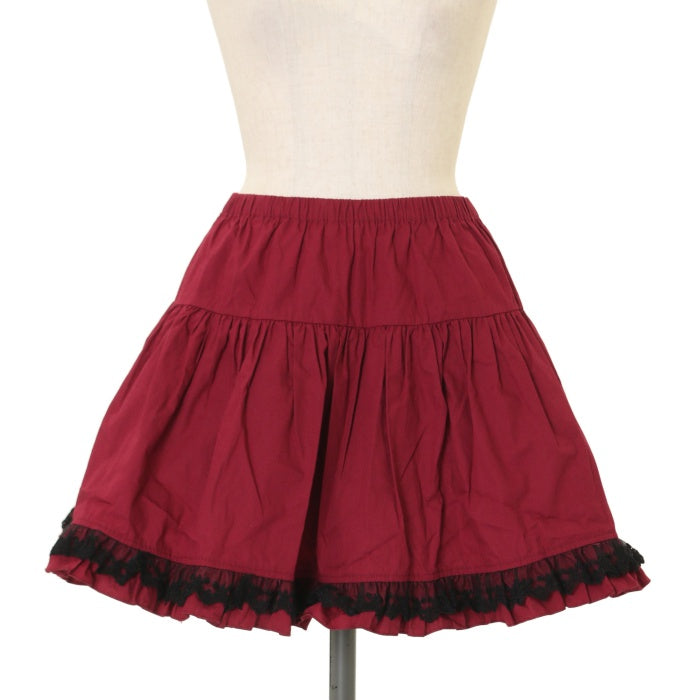 USED】トランプチュールスカート（Black×Red） | PUTUMAYO | ロリータ