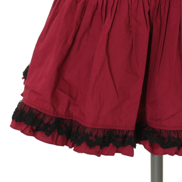 PUTUMAYO トランプ柄スカート レッド×ブラック USED】トランプチュールスカート（Black×Red） | PUTUMAYO | ロリータ