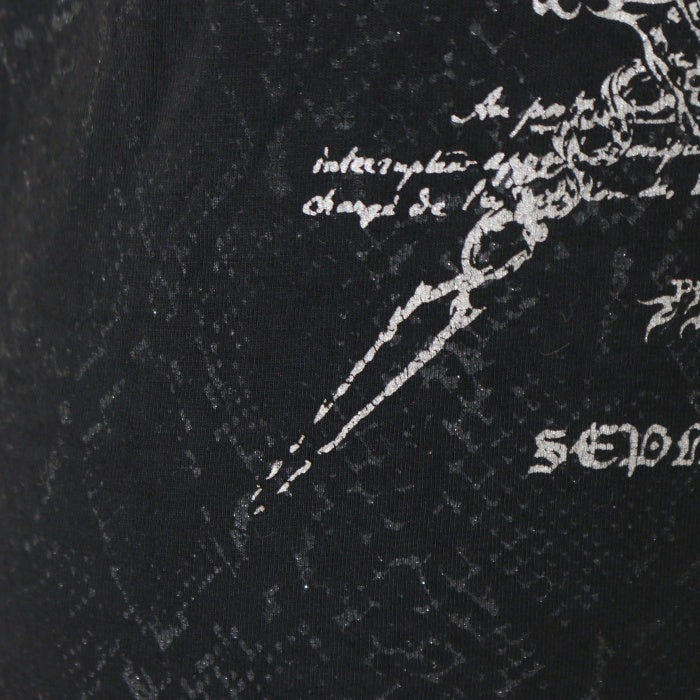 USED】Sixh. ラメプリントVネックTシャツ | h.NAOTO Wunderwelt Online