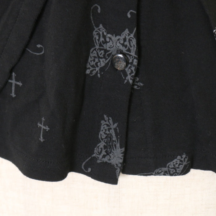 USED】Blood レイヤード風燕尾カーディガン | h.NAOTO Wunderwelt