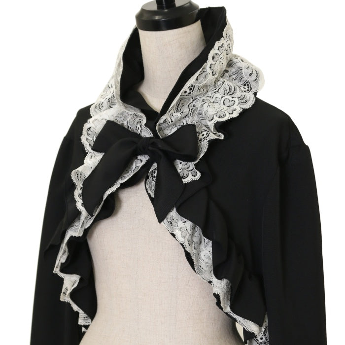 USED】総フリル姫袖ボレロ：黒×白レース | MARBLE | ロリータ ゴスロリ