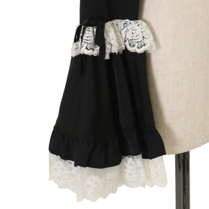 USED】総フリル姫袖ボレロ：黒×白レース | MARBLE | ロリータ ゴスロリ