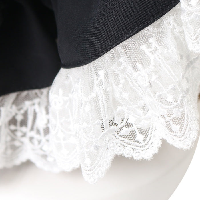 USED】クロスアーチレースキャップ(黒×白) | Moi-même-Moitié