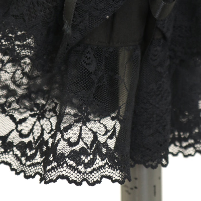 メタモルフォーゼ　2段レースドロワーズ(短丈)　黒　未使用タグ付き　ロリータ USED】2段レースドロワーズ（短丈） | metamorphose | ロリータ