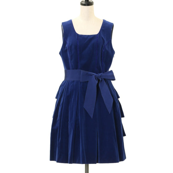 Jane Marpleコットンベルベットドレス USED】【Mサイズ】コットンベルベットのバックフリルドレス | Jane