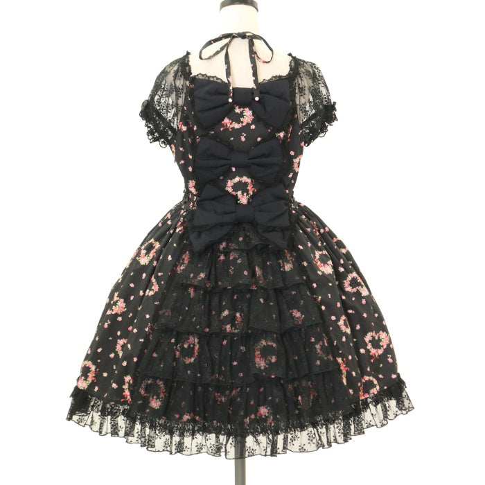 希少 Angelic Pretty ハートローズレーシィワンピース 2009年 希少 Angelic Pretty ハートローズレーシィワンピース 2009年