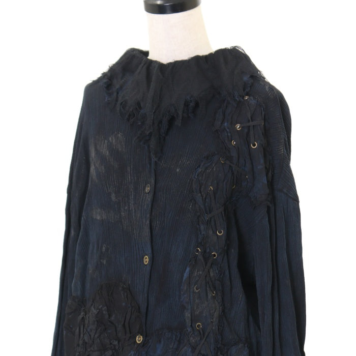 USED】DARK RED RUM クラッシュアシメブラウス | h.NAOTO Wunderwelt USED】DARK RED RUM クラッシュアシメブラウス | h.NAOTO Wunderwelt