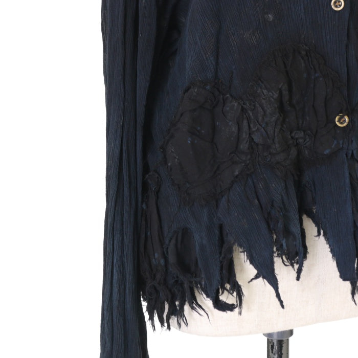 ( ； ❌ ；)☆らび☆レア★美品★h.NAOTO★DarkRedRum USED】【DARK RED RUM/H.Jelly】クラッシュレイヤードブラウス | h