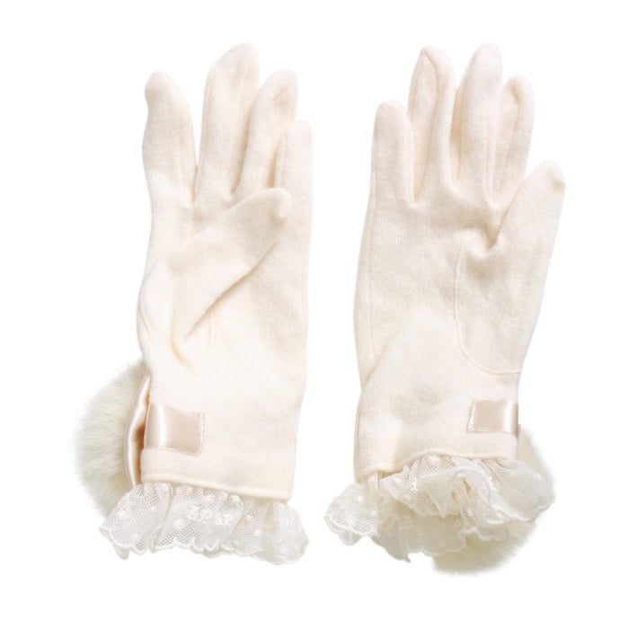 Angelic Pretty チュールフリルレース手袋 白 Angelic Pretty チュール