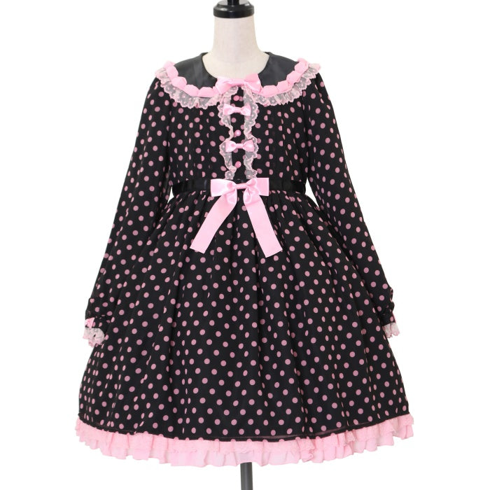 ホイップレディワンピース（ブラック×ピンク） USED】ホイップレディワンピース（ブラック×ピンク） | Angelic Pretty