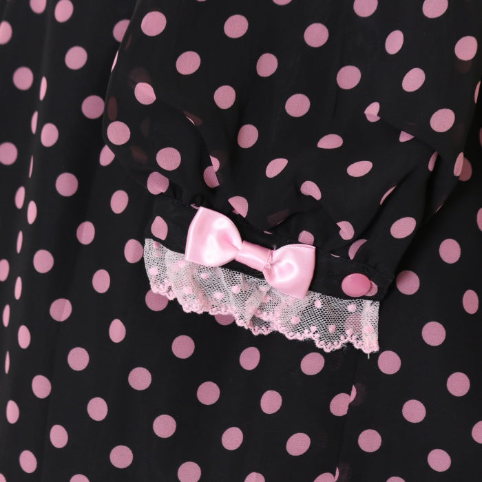 USED】ホイップレディワンピース（ブラック×ピンク） | Angelic Pretty