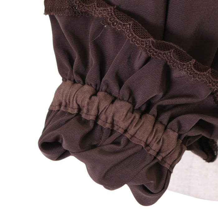 秋*鮭様 くまくみゃちゃんデシンブラウス茶BABYブラウン