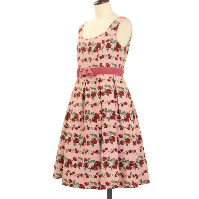 USED】イチゴ柄ゴブランジャンパースカート | Emily Temple cute