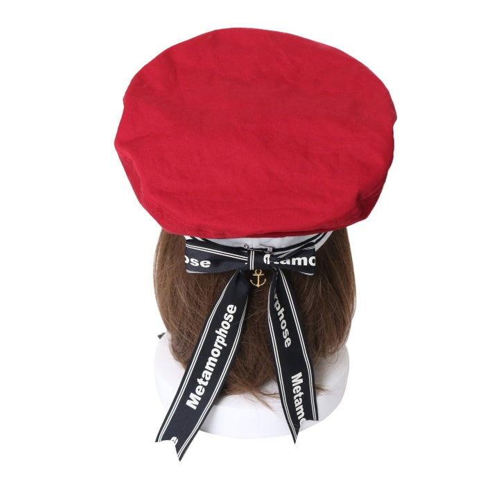 USED】ロゴリボンセーラーベレー帽 | metamorphose | ロリータ