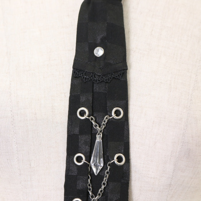 OZZ ONESTE タグ付き未使用✨️ チェーン ジッパー装飾 ゴスネクタイ USED】ONESTE チェーン飾りネクタイ | Ozz On Wunderwelt Online